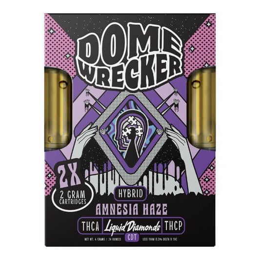 Dome Wrecker Amneisa Haze THC-A Duo Cartridges - 4000mg