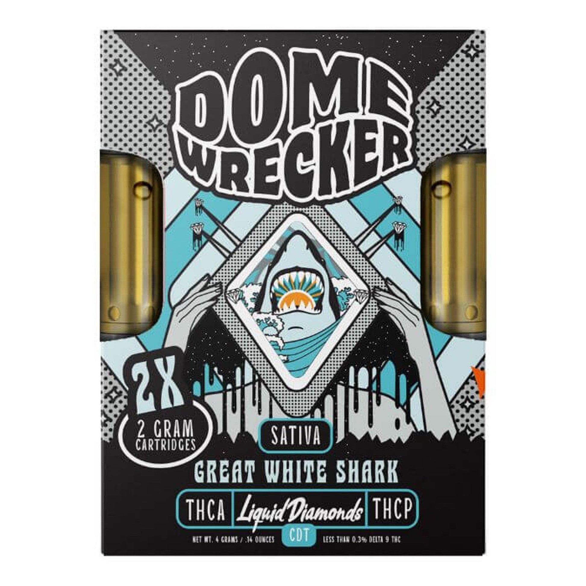 Dome Wrecker Great White Shark THC-A Duo Devices - 4000mg