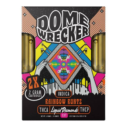 Dome Wrecker Rainbow Runtz THC-A Duo Cartridges - 4000mg