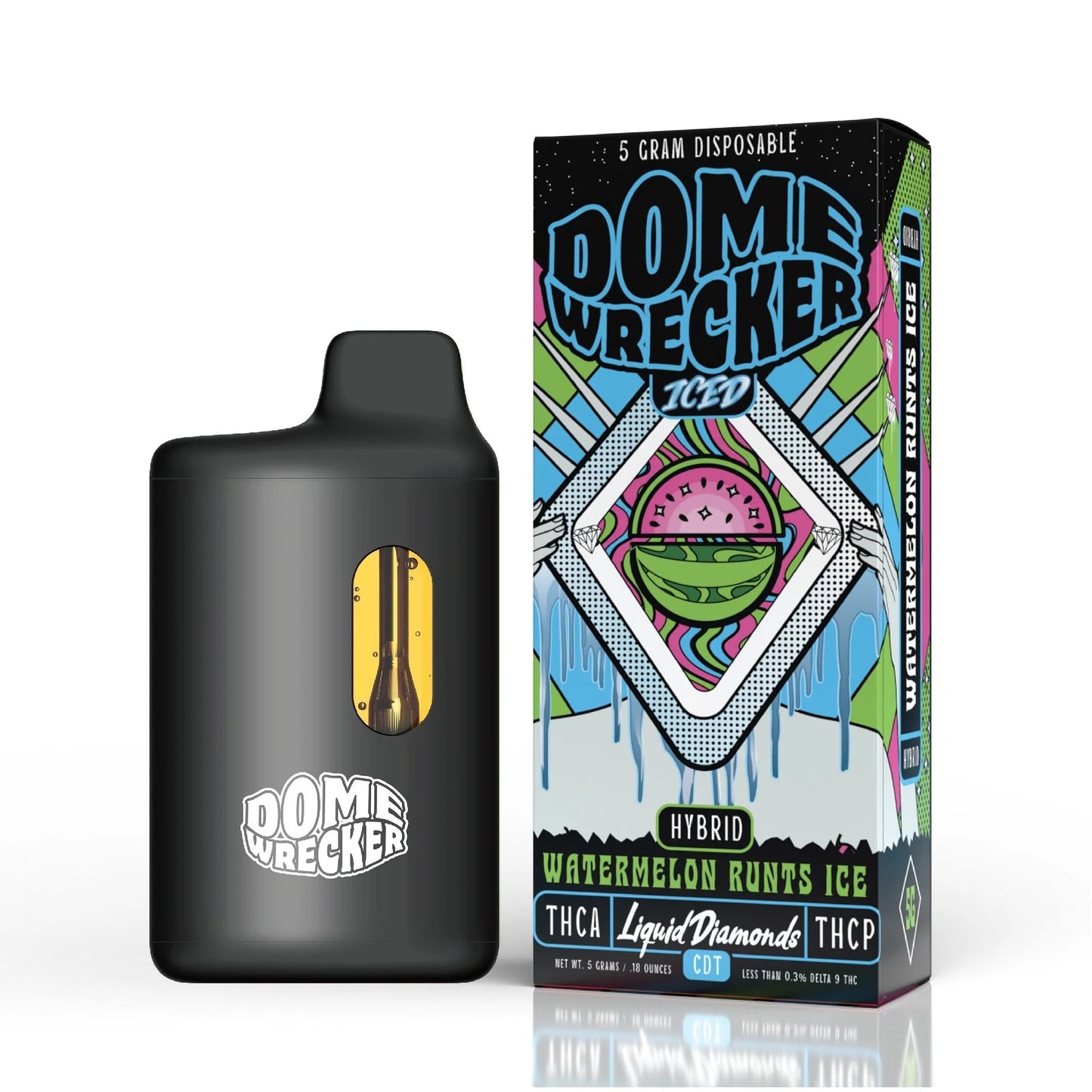 Dome Wrecker THC-A Device - 5000mg Watermelon Runtz Ice (H) / 1 Pack
