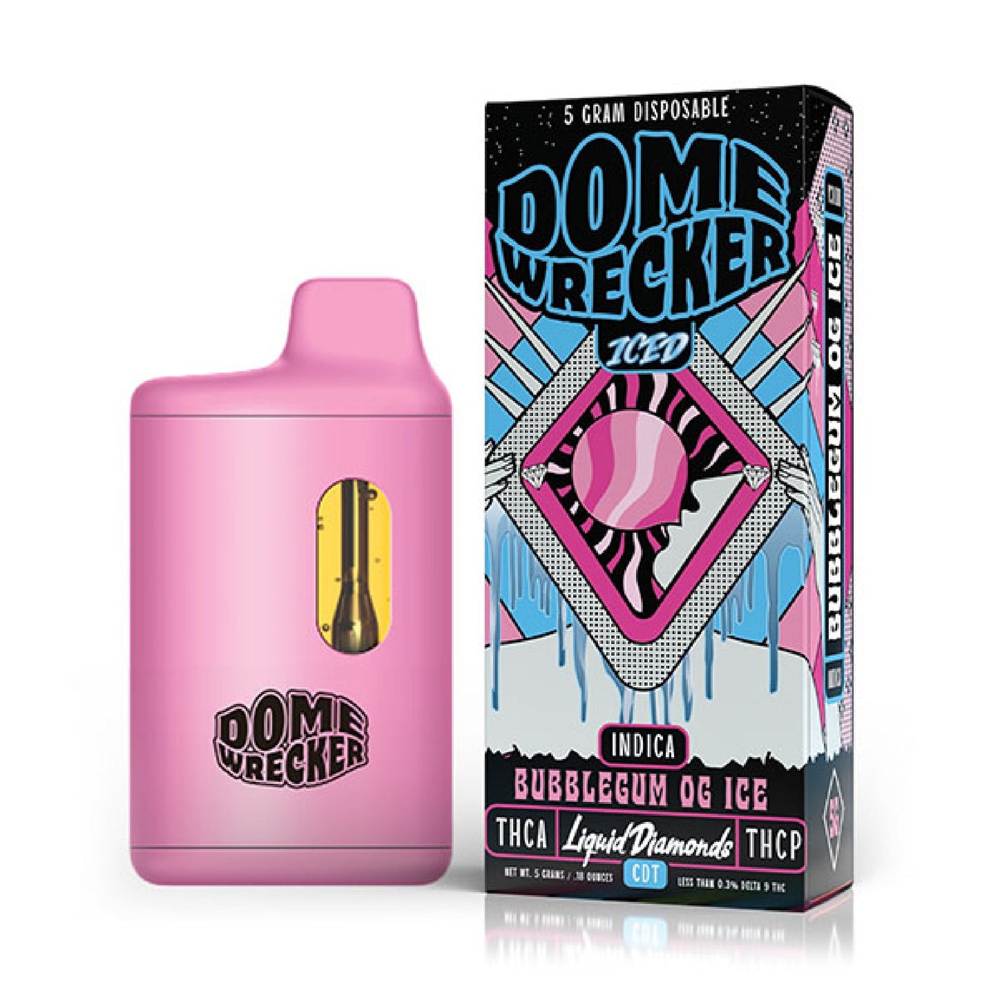 Dome Wrecker THC-A Vaporizer - 3500mg Bubblegum OG Ice (I)