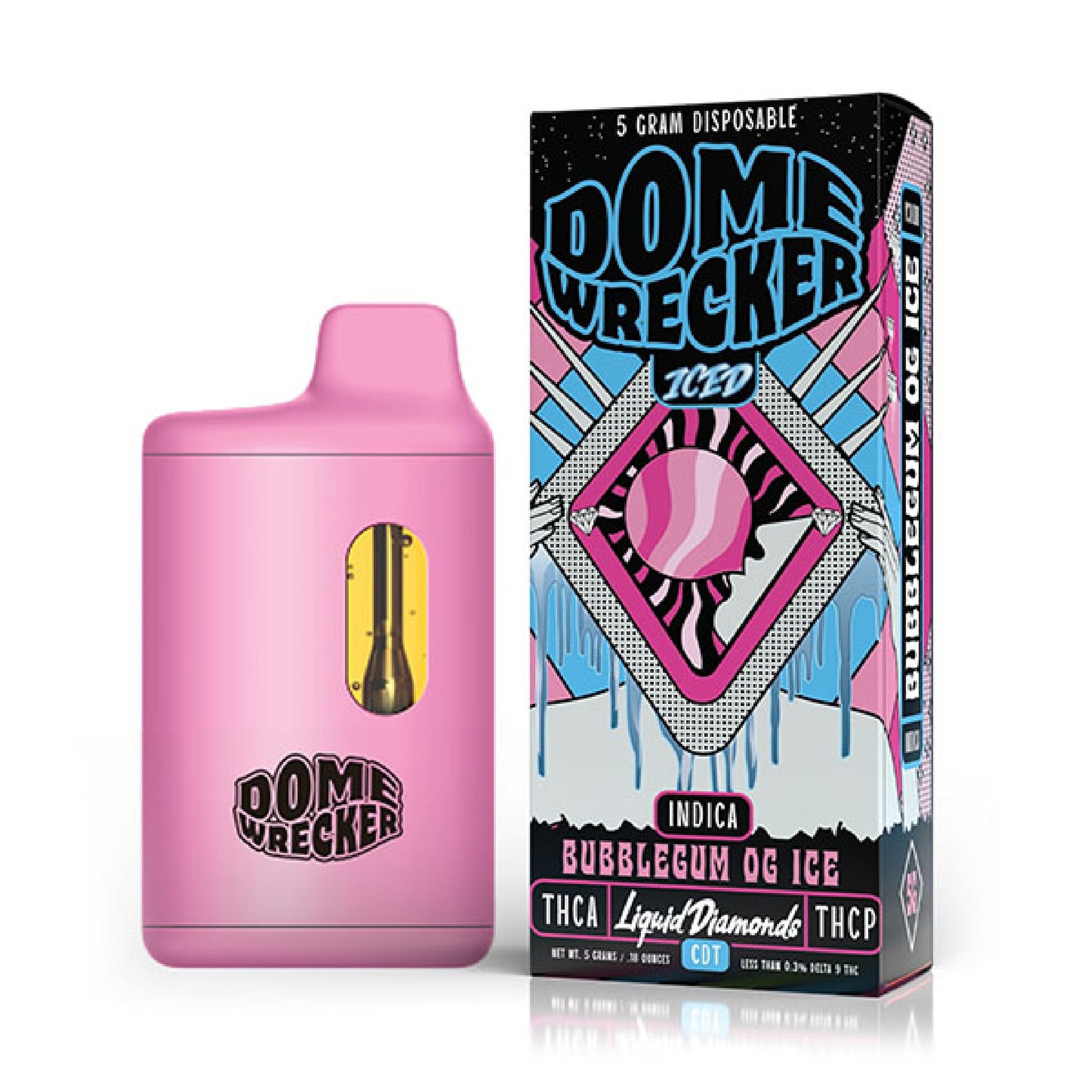 Dome Wrecker THC-A Vaporizer - 3500mg Bubblegum OG Ice (I)