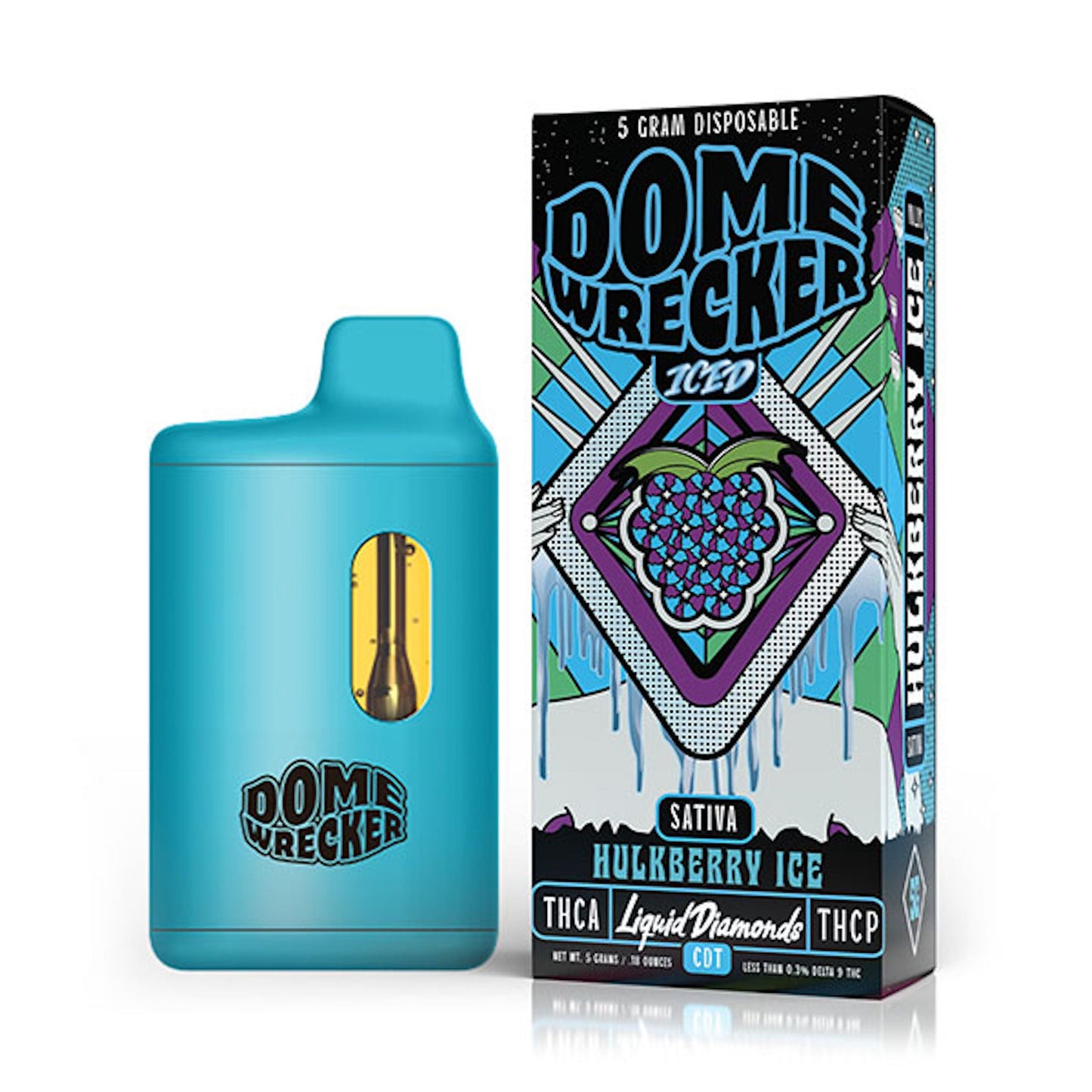 Dome Wrecker THC-A Vaporizer - 5000mg Hulkberry Ice (S)