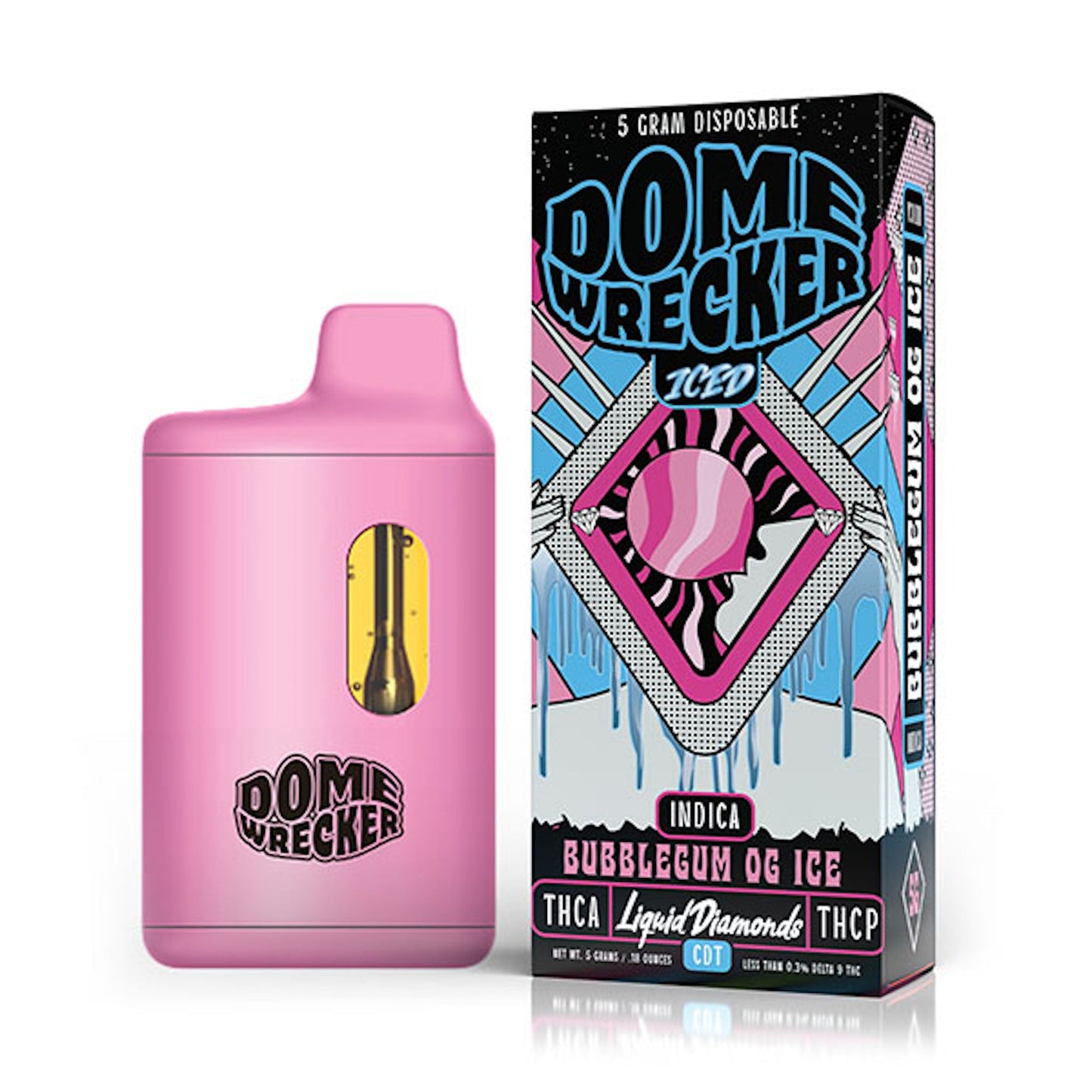 Dome Wrecker THC-A Vaporizer - 5000mg Bubblegum OG (I)