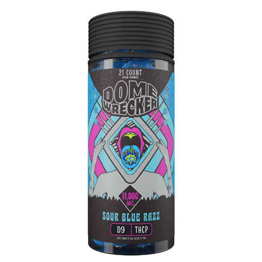 Dome Wrecker THC-P + Delta 9 Gummies - 11,000mg Sour Blue Raz / 1 Pack