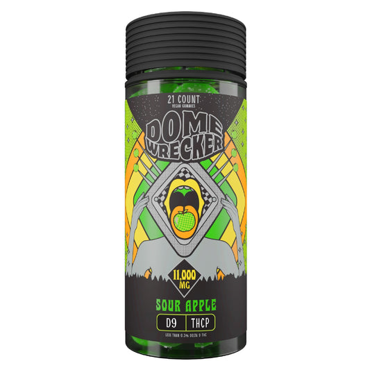 Dome Wrecker THC-P + Delta 9 Gummies - 11,000mg Sour Apple / 1 Pack