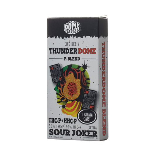 Dome Wrecker Thunder Dome Live Resin P-Blend Cartridge - 1000mg Sour Joker (S)
