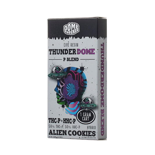 Dome Wrecker Thunder Dome Live Resin P-Blend Cartridge - 1000mg Alien Cookies (H)