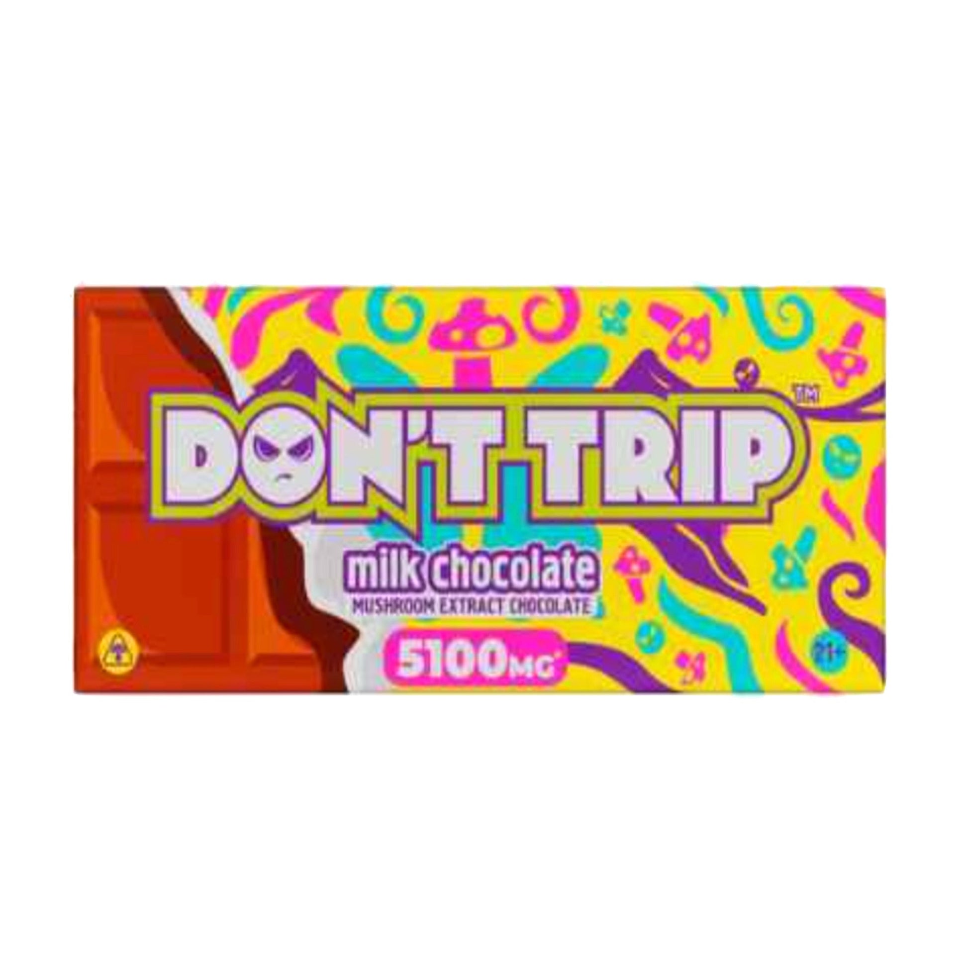 Dont Trip Shroom Milk Chocolate Bar - 5100mg - Everything 420