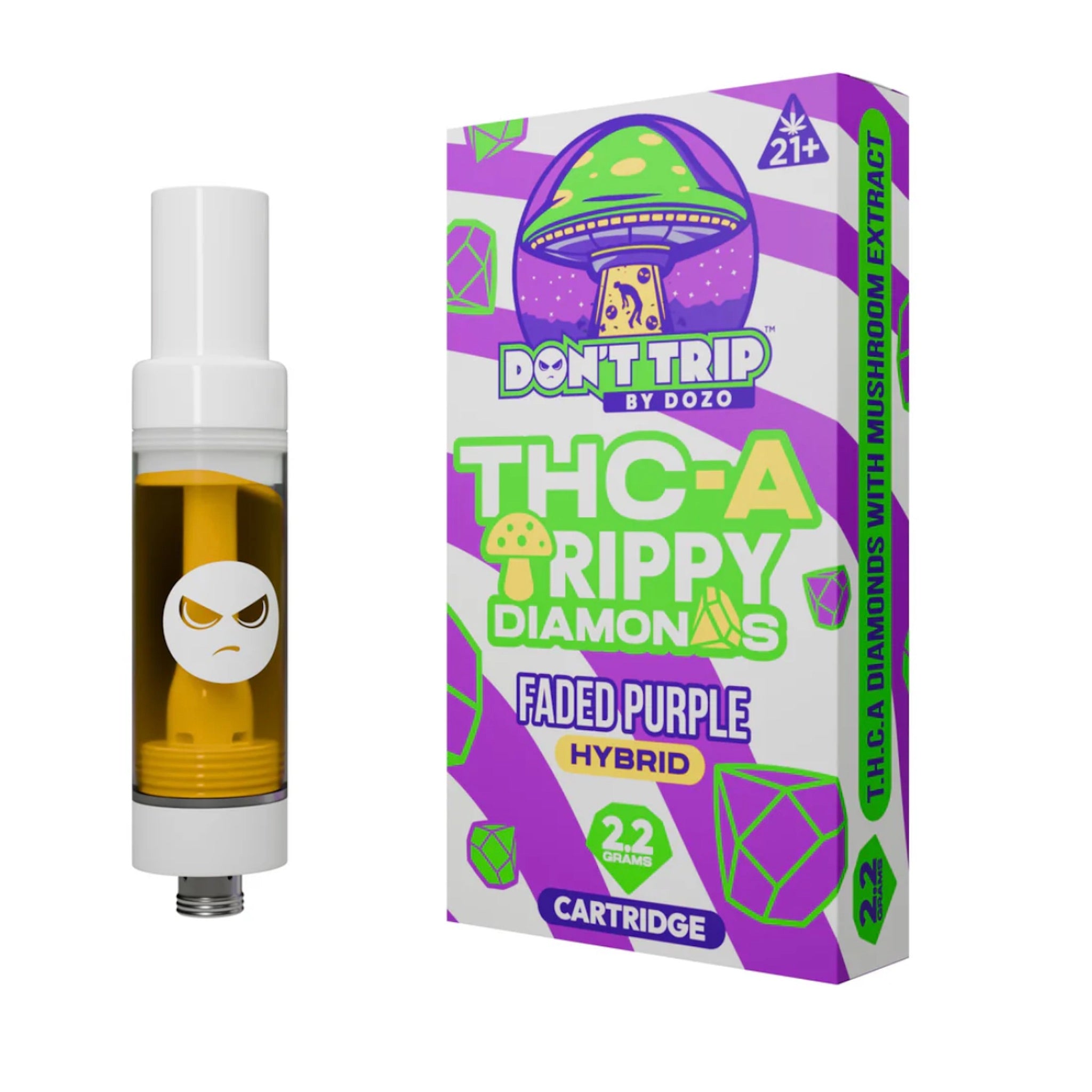 Dont Trip Shroom + THC-A Faded Purple Cartridge - 2200mg - Everything 420