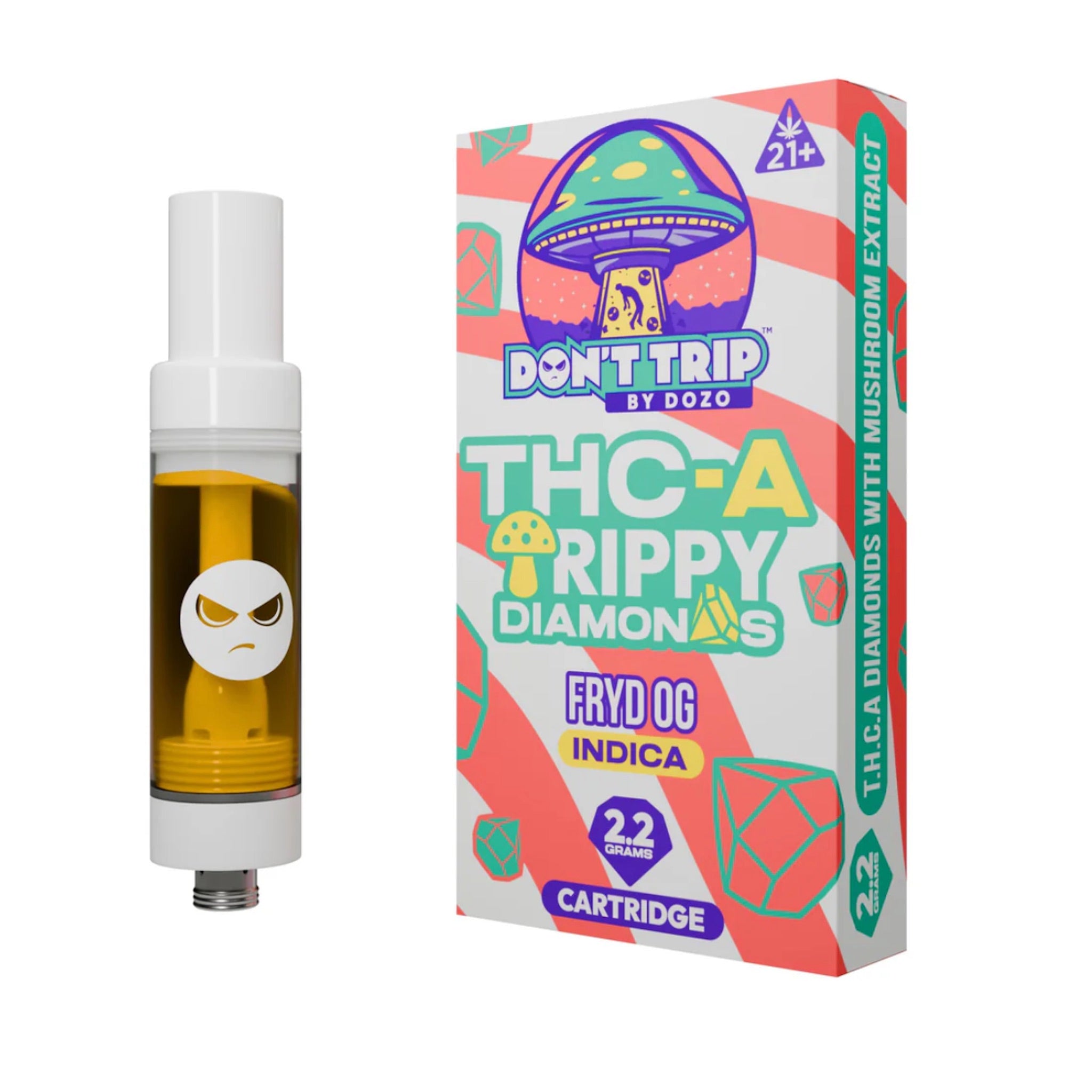 Dont Trip Shroom + THC-A Fryd OG Cartridge - 2200mg - Everything 420