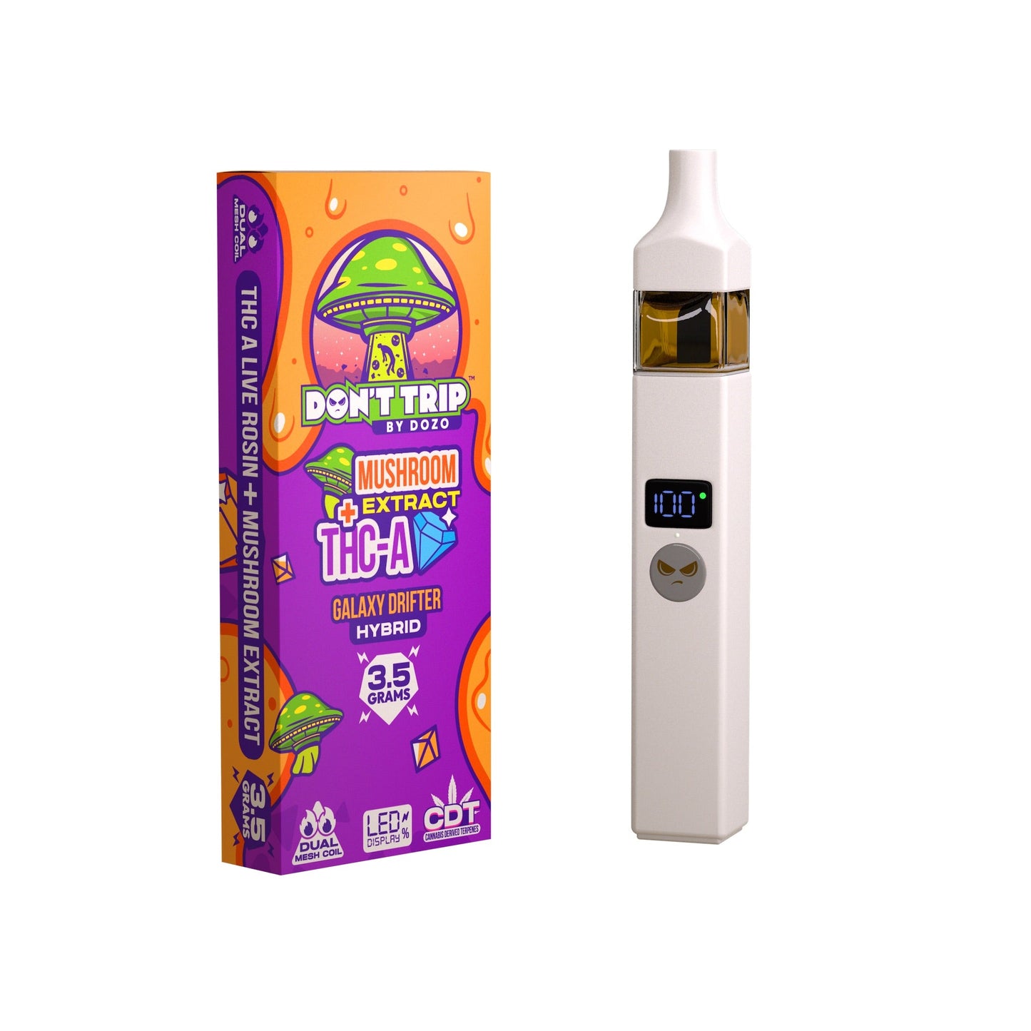 Dont Trip Shroom + THC-A Galaxy Drifter Vaporizer - 3500mg