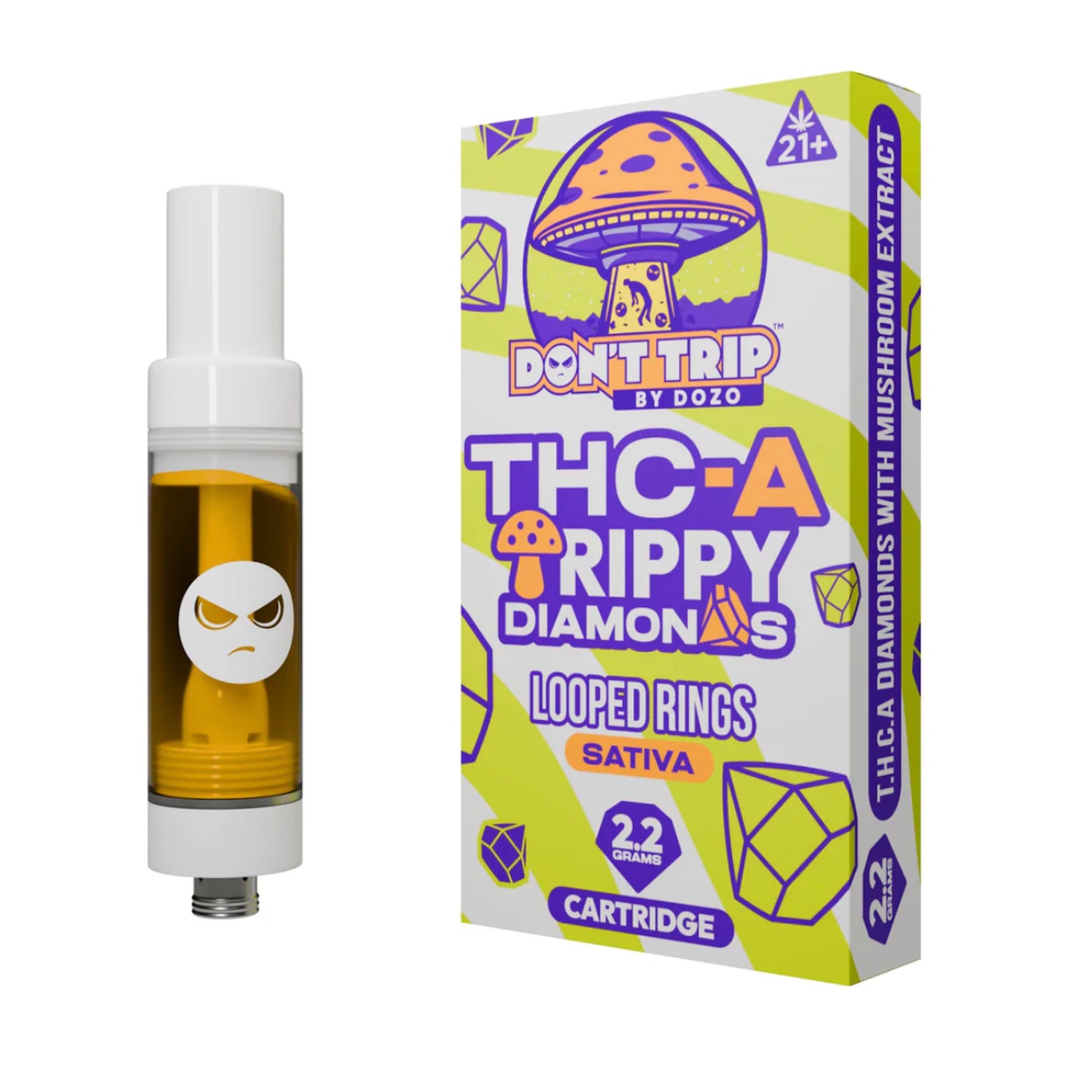 Dont Trip Shroom + THC-A Looped Rings Cartridge - 2200mg - Everything 420