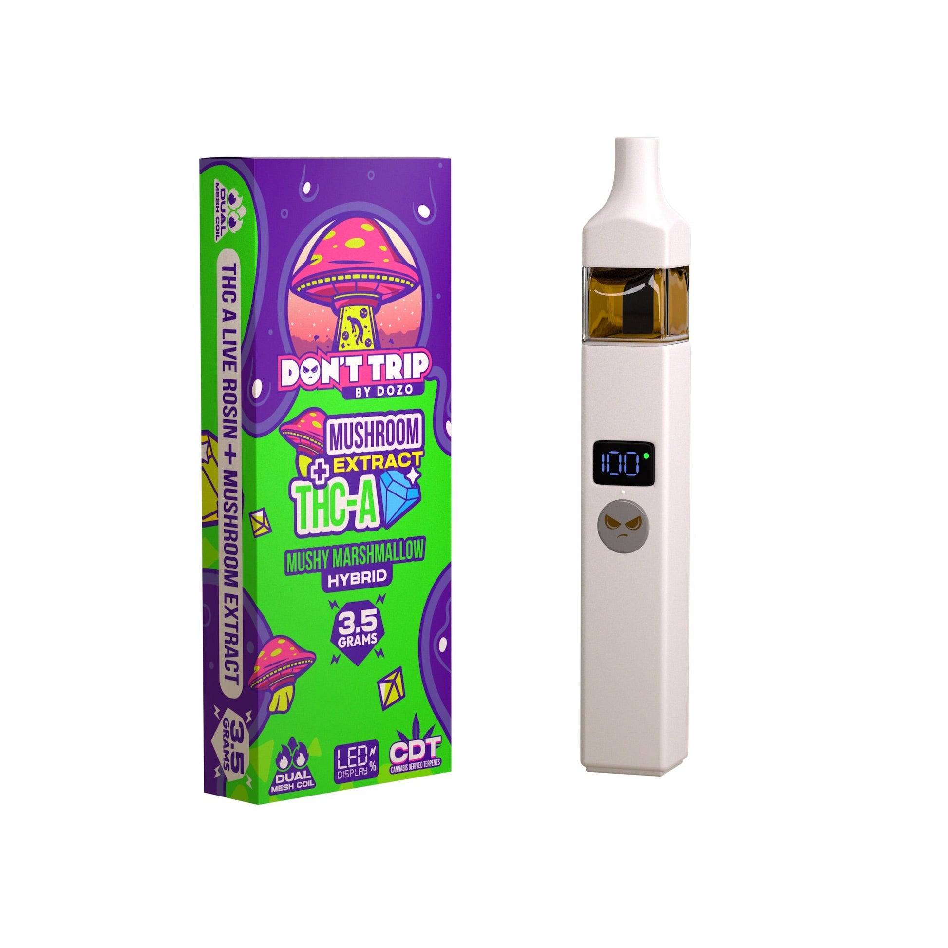 Dont Trip Shroom + THC-A Mushy Marshmallow Vaporizer - 3500mg