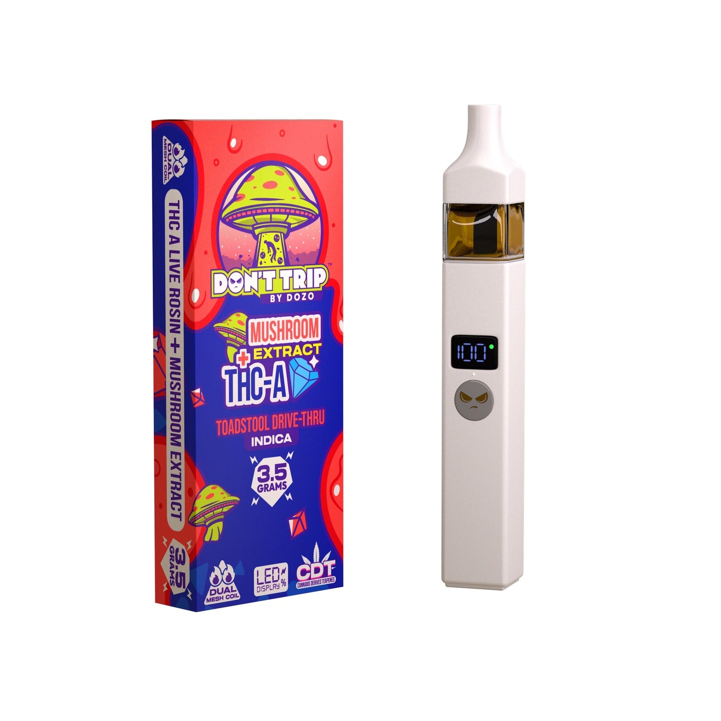 Dont Trip Shroom + THC-A Toad Stool Vaporizer - 3500mg