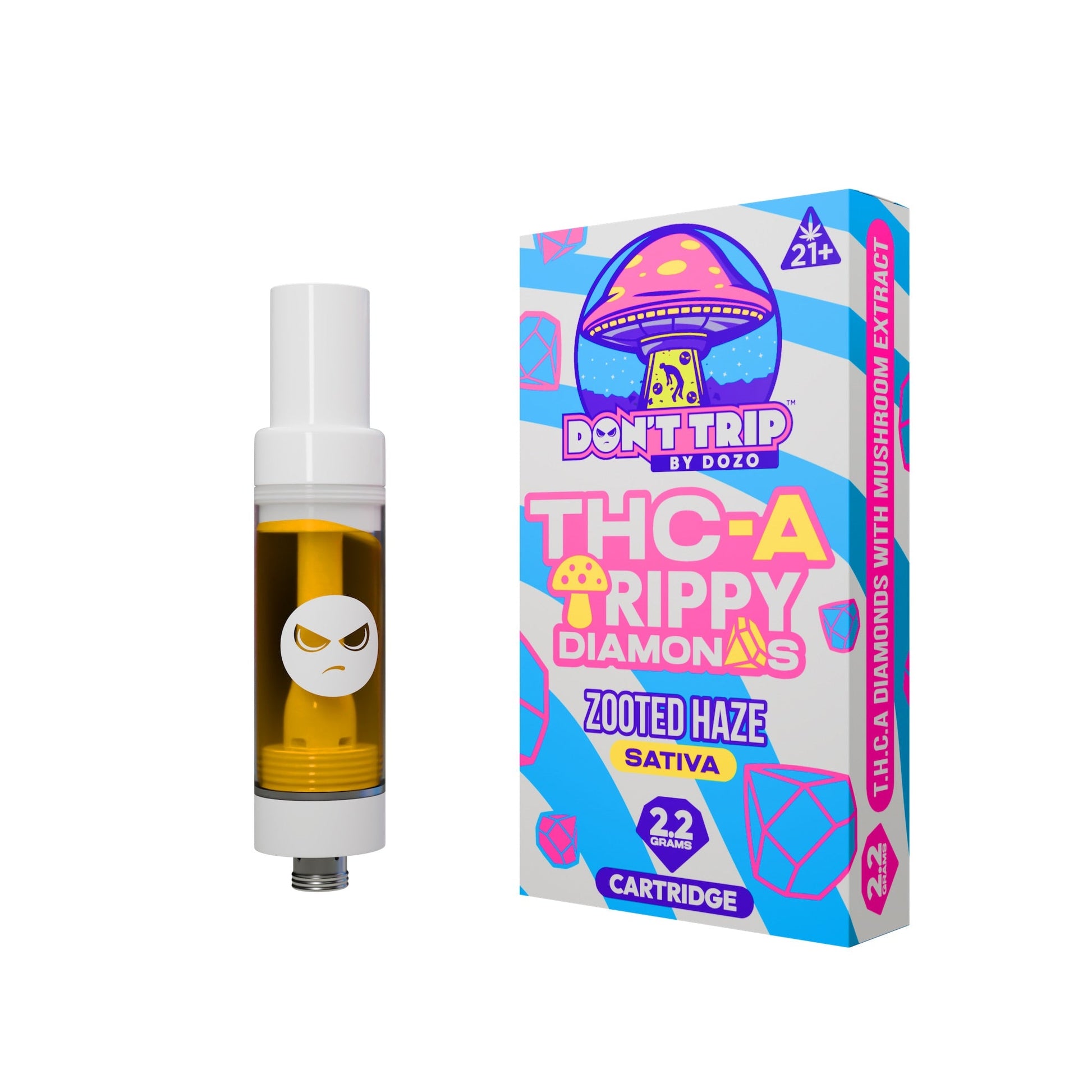 Dont Trip Shroom + THC-A Zooted Haze Cartridge - 2200mg