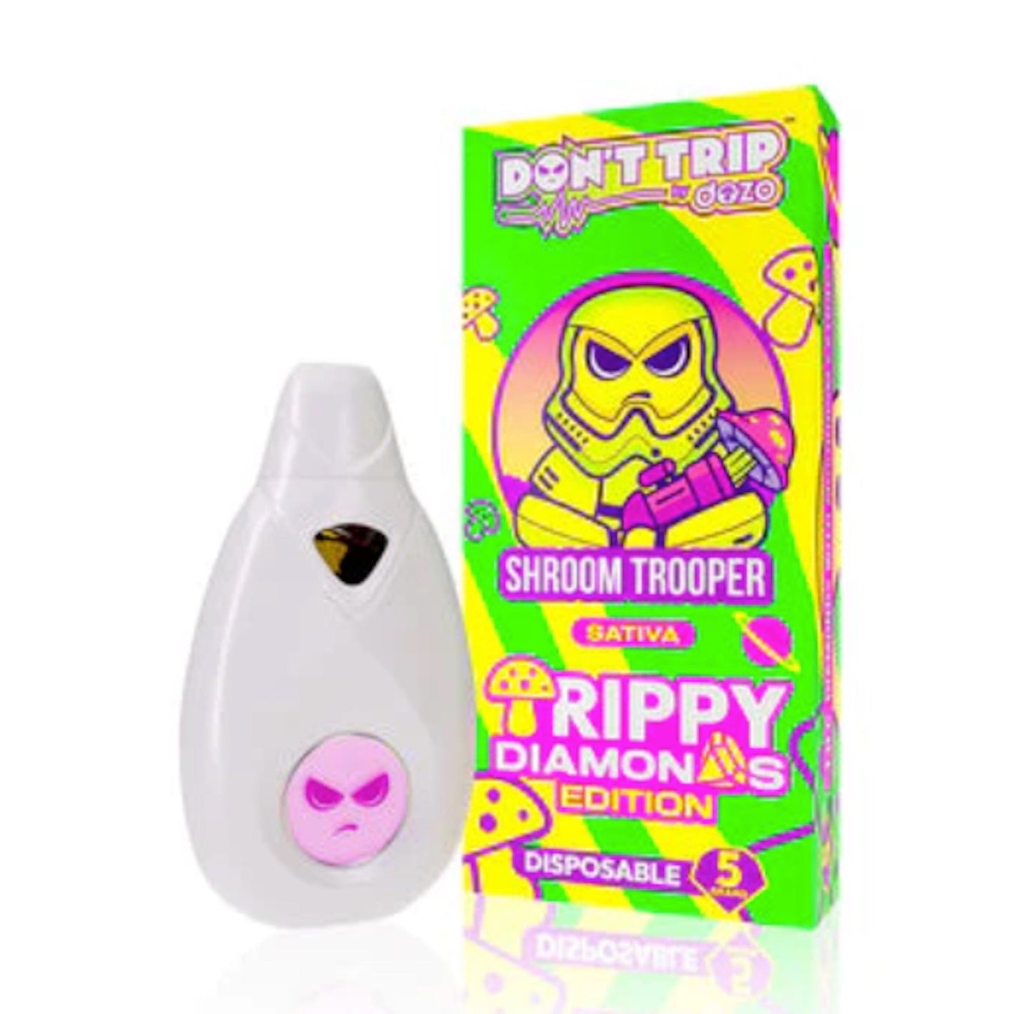 Dont Trip Trippy Diamonds Shroom Trooper Vaporizer - 5000mg