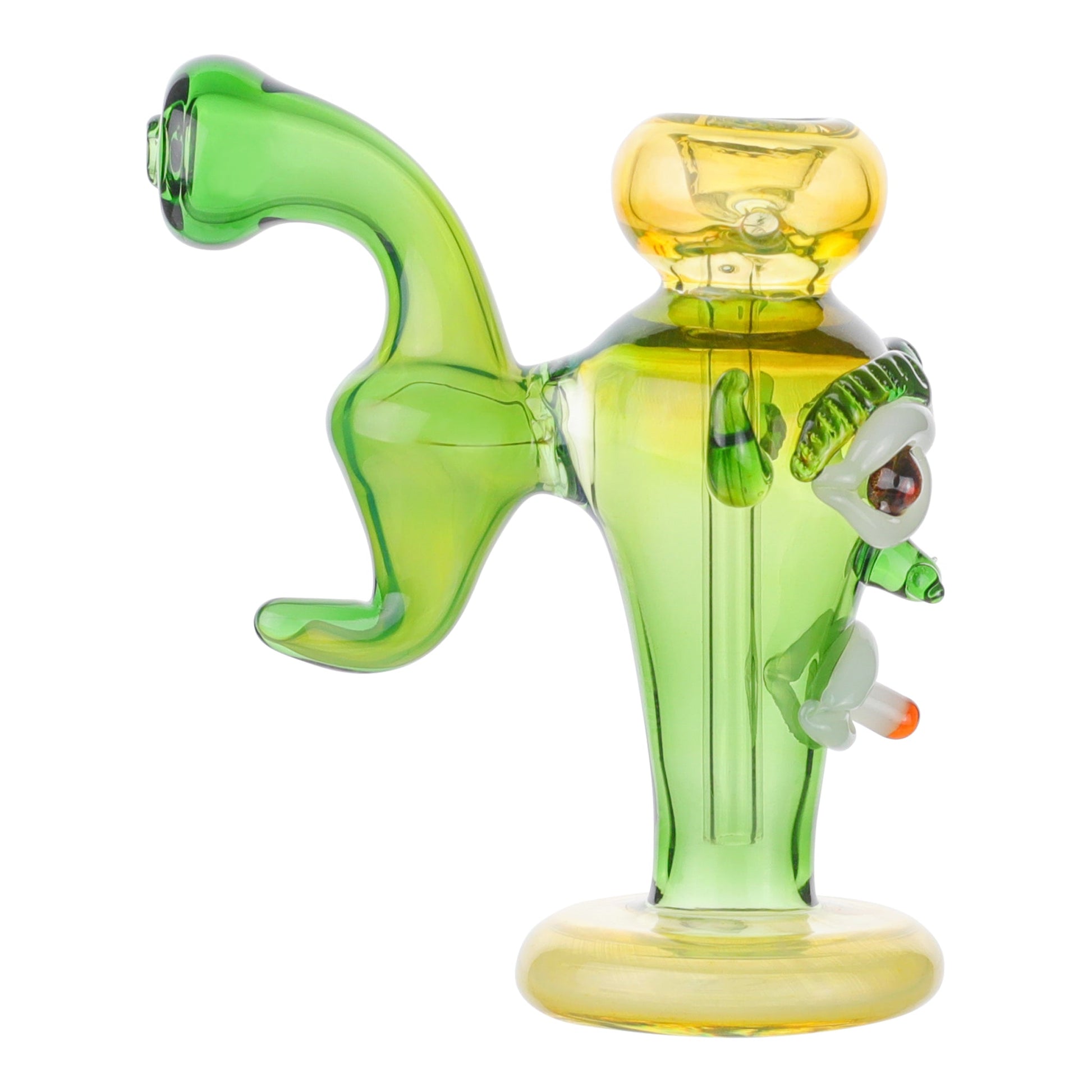 doobie doobie pothead stoner award Doobie Face Bubbler - 7in