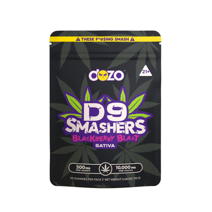 Dozo Delta 9 Smashers Gummies - 10,000mg Blackberry Blast (S)
