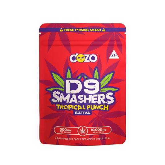 Dozo Delta 9 Smashers Gummies - 10,000mg Tropical Punch (S)