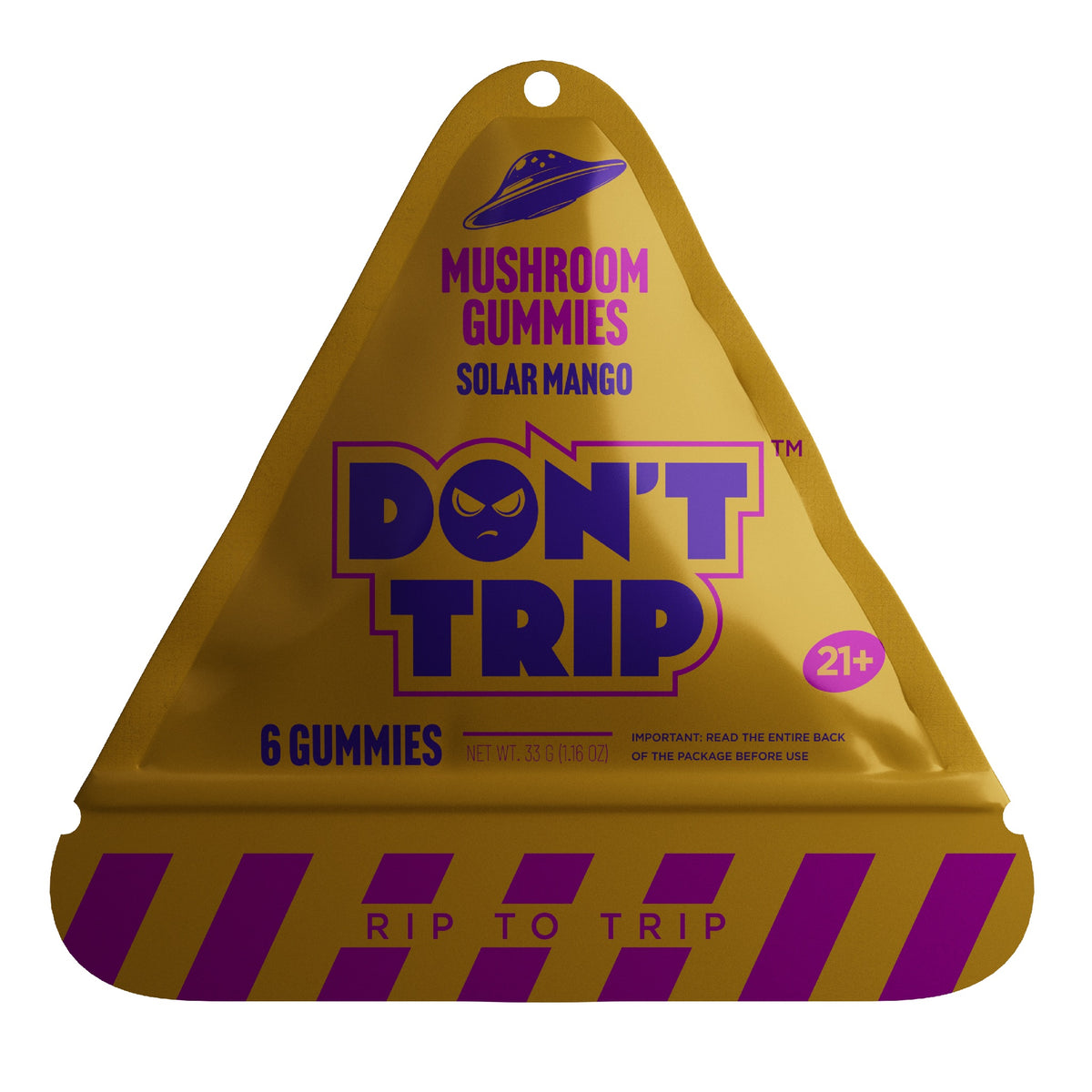 Dozo Don't Trip Mushroom Gummies Solar Mango