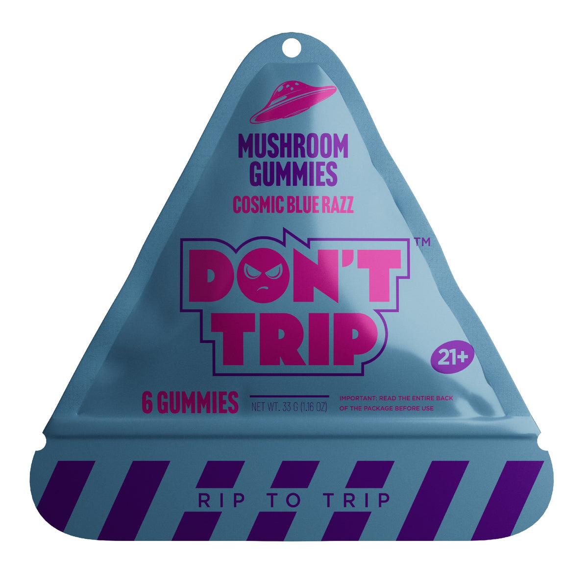 Dozo Don't Trip Mushroom Gummies Cosmic Blue Razz