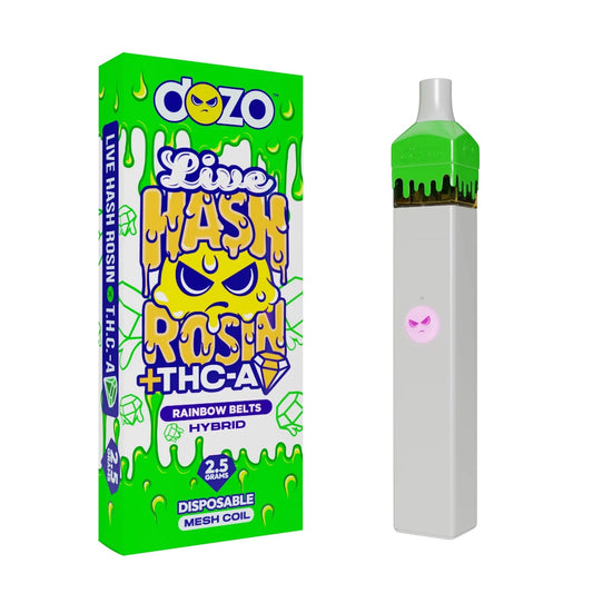 Dozo Live Hash Rosin THC-A Vaporizer - 2500mg