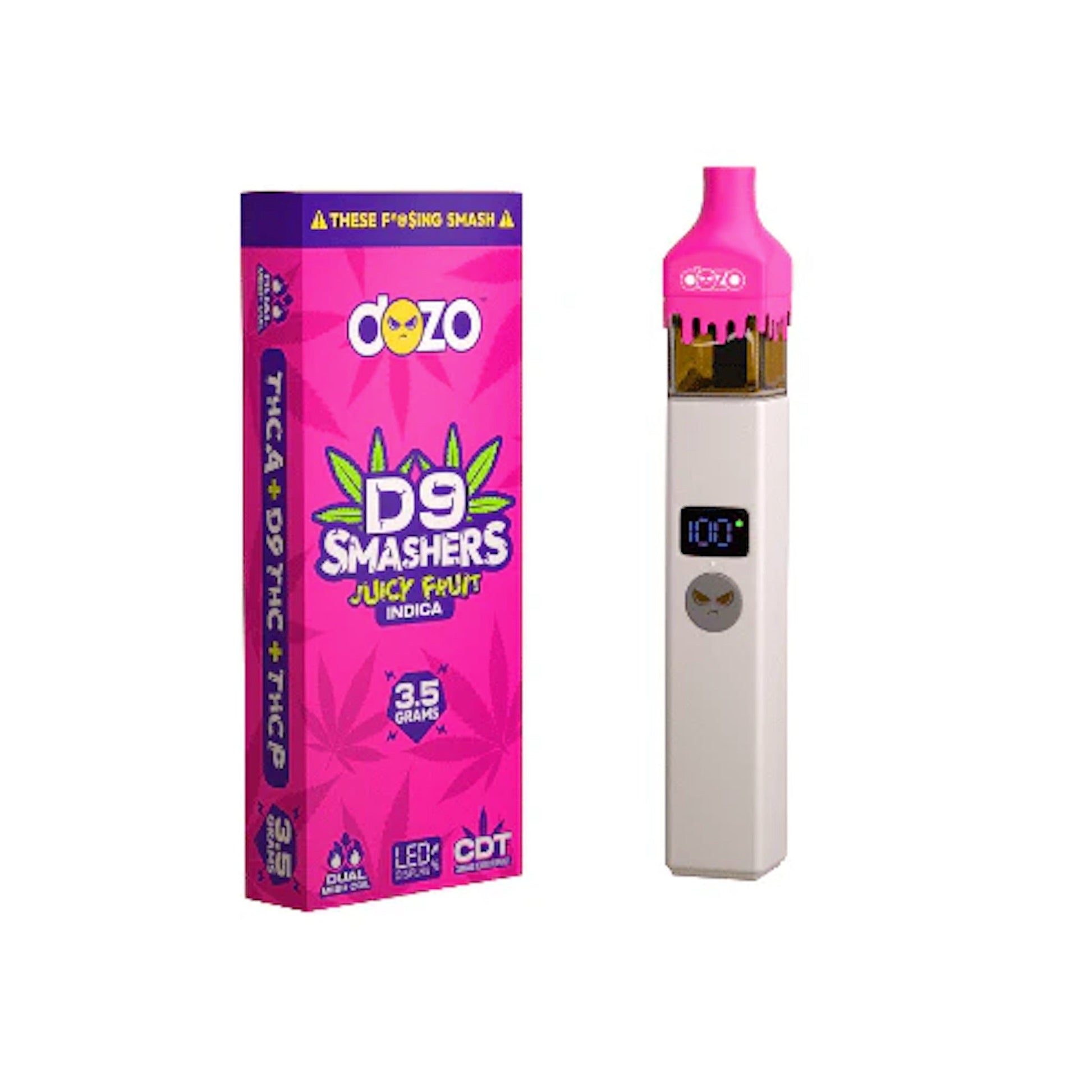 DOZO Smasher THC-A Blend Vaporizer - 3500mg Juicy Fruit (I)