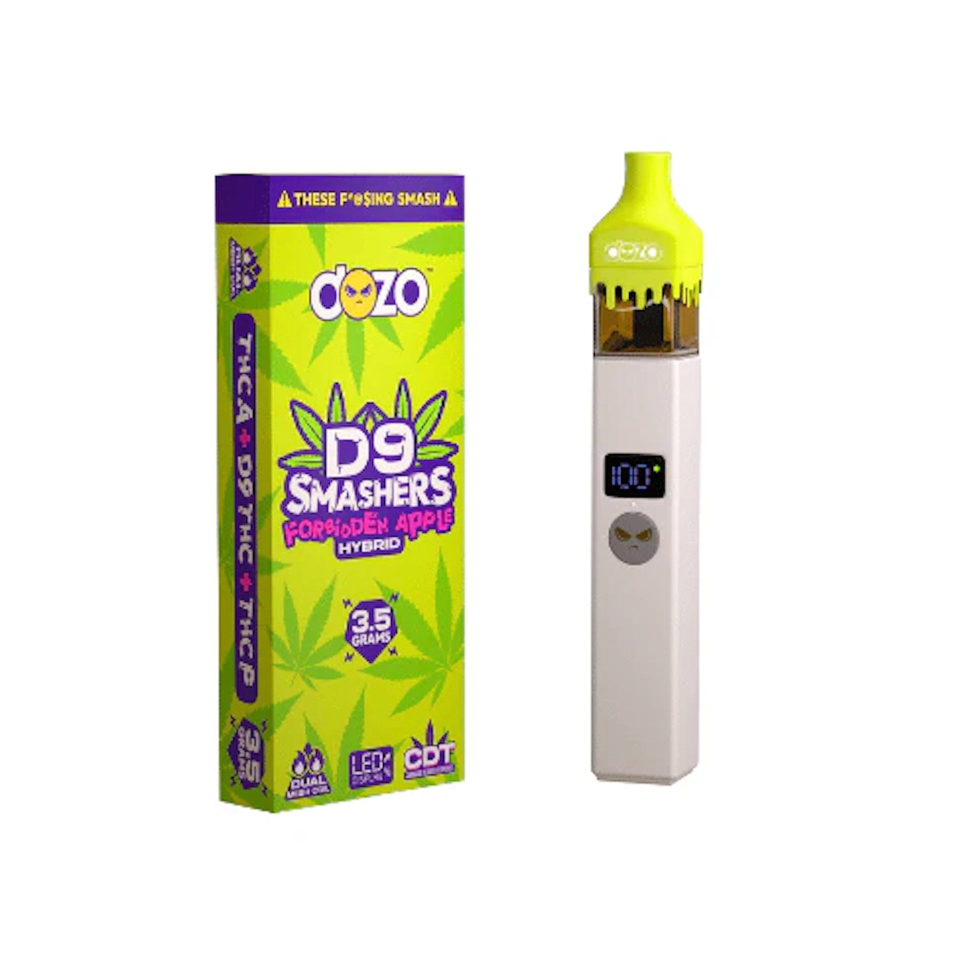 DOZO Smasher THC-A Blend Vaporizer - 3500mg Forbidden Apple (H)