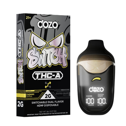 Dozo Switch THC-A Dual Flavor Device - 2000mg Zashimi x Zooted Grape