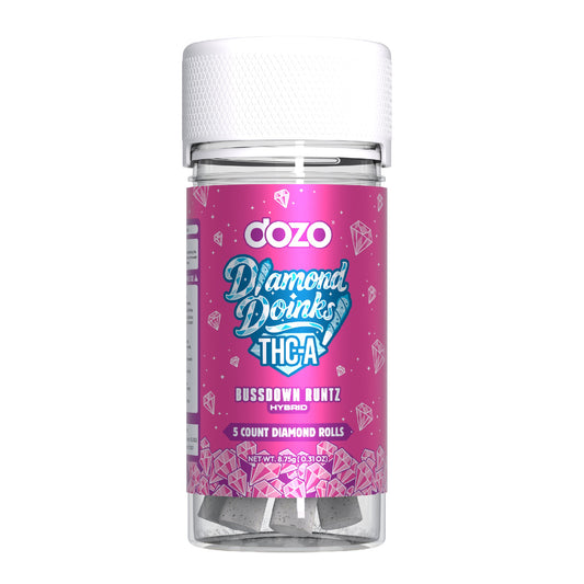 Dozo THC-A Diamond Doinks (5ct) - 8.75g Bussdown Runtz (H)