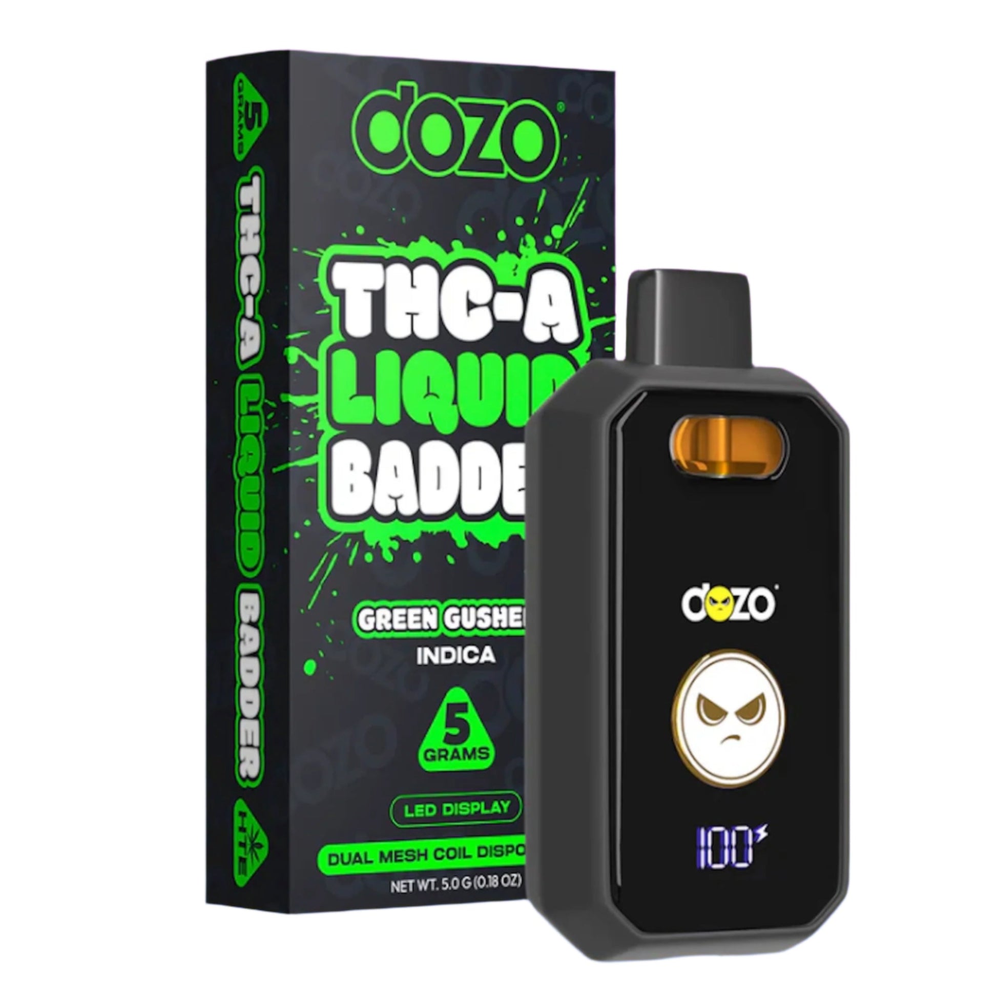oz dual flavor vape Dozo THC-A Liquid Badder Vaporizer - 5000mg