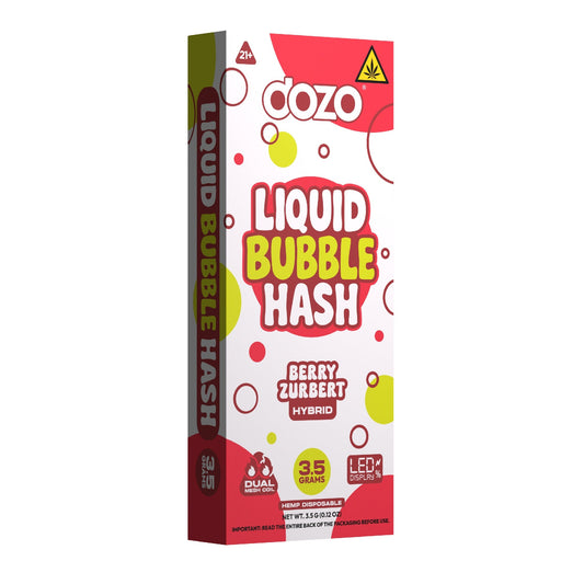 Dozo THC-A + Liquid Bubble Hash Vaporizer - 3500mg Berry Zurbert (H)