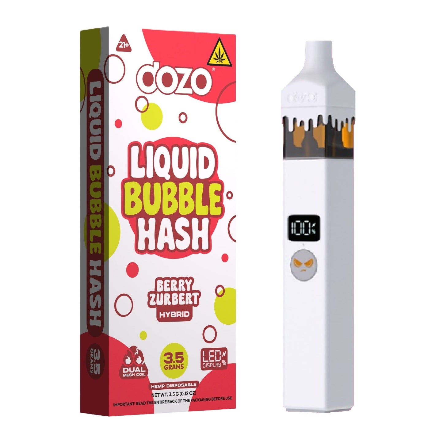 Dozo THC-A + Liquid Bubble Hash Vaporizer - 3500mg - Everything 420 Dozo THC-A + Liquid Bubble Hash Vaporizer - 3500mg - Everything 420