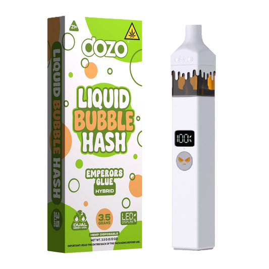 Dozo THC-A + Liquid Bubble Hash Vaporizer - 3500mg Emperors Glue (H)