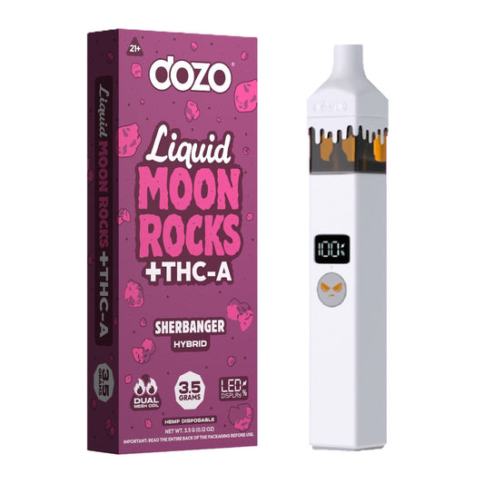 Dozo THC-A Liquid Moonrocks Vaporizer - 3500mg Sherbanger (H)