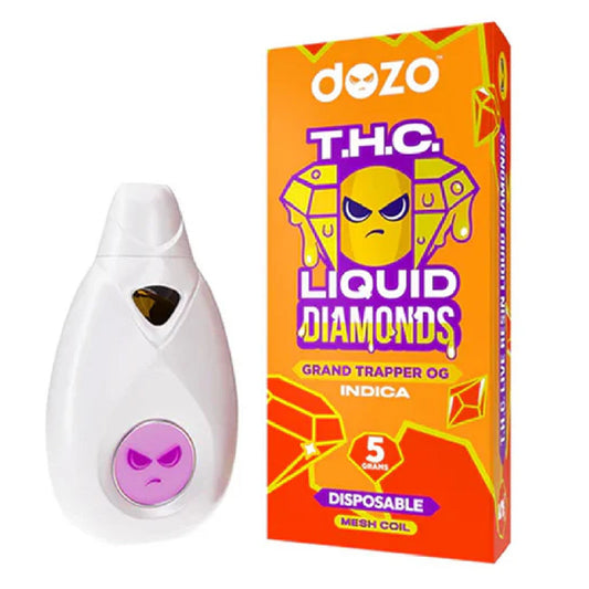 Dozo THC Liquid Diamonds Vaporizer - 5000mg Grand Trapper OG (I)