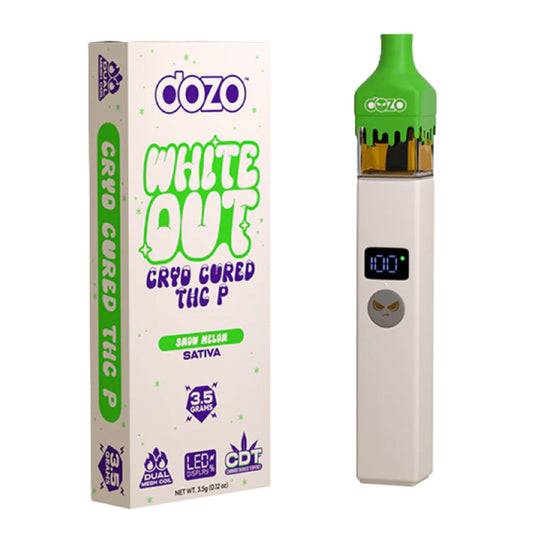 Dozo White Out Cryo Cured THC-P Vaporizer - 3500mg Snow Melon (S)
