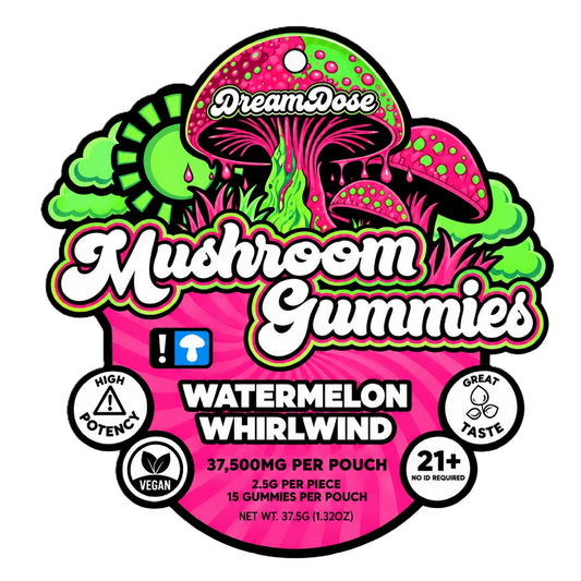 Dream Dose Watermelon Whirlwind Mushroom Gummies