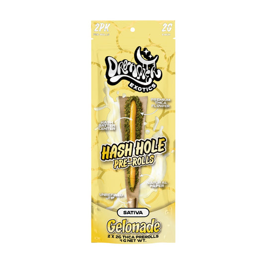 Dreamer Exotic Hash Holes THC-A Pre-Rolls - 4g (2ct) Gelonade (H)