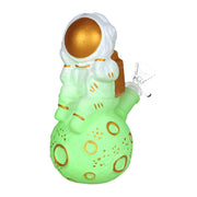 Dreamy Astronaut Glow In The Dark Painted Bong - 7in
