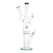 Dual Ultra Percolator Bong - 16in Jade Green