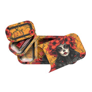 Duo Tray - Rolling Tray + Removable Stash Calavera