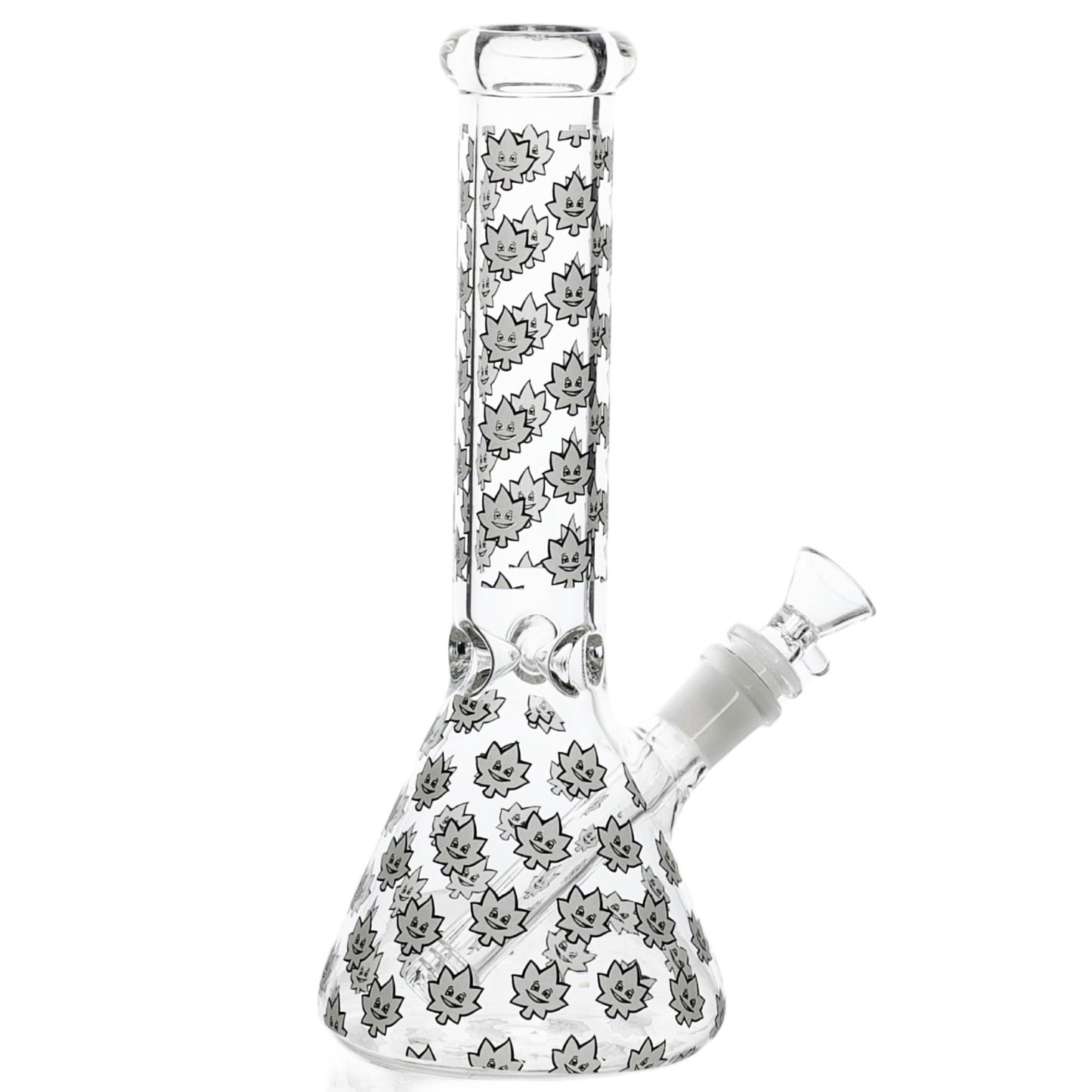 E420 Glow in the Dark Spike Leaf Bong - 10in