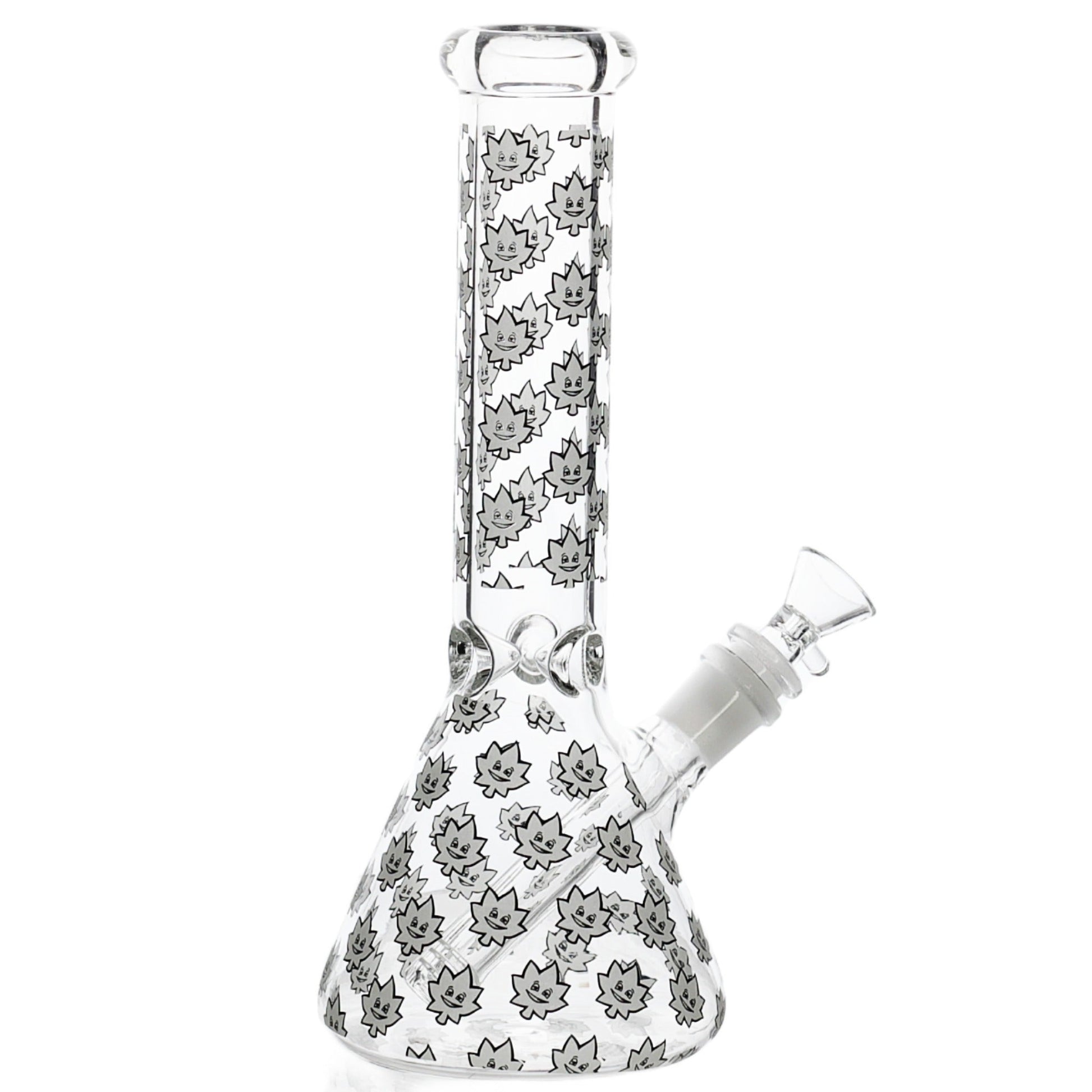 E420 Glow in the Dark Spike Leaf Bong - 10in