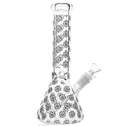 E420 Glow in the Dark Spike Leaf Bong - 10in