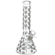 E420 Glow in the Dark Spike Leaf Bong - 10in