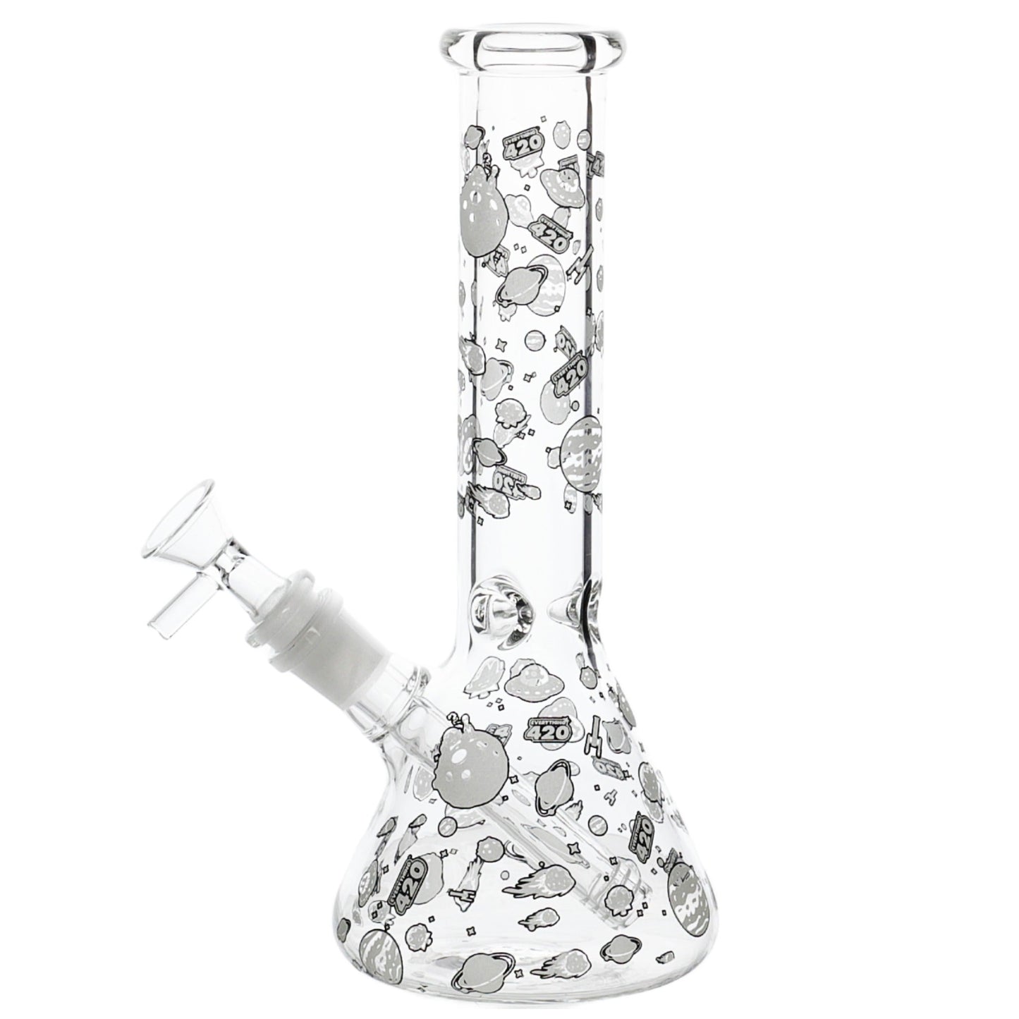 E420 Glow in the Dark Universe Bong - 10in