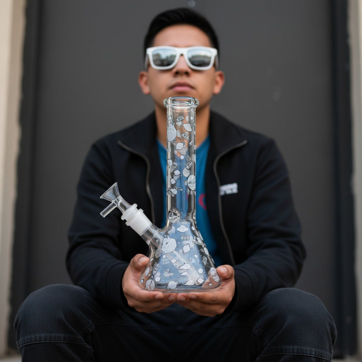 E420 Glow in the Dark Universe Bong - 10in