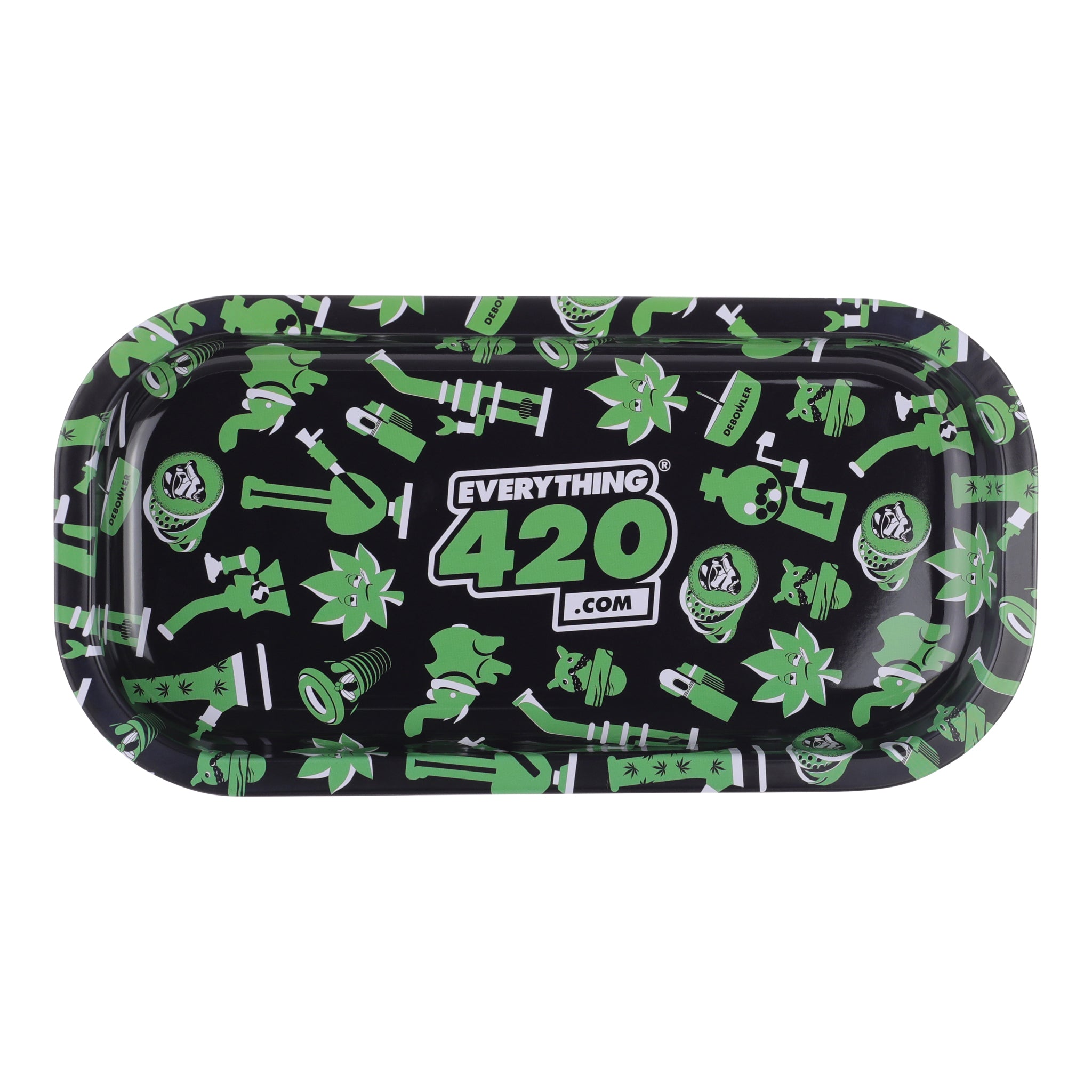 E420 Slim Metal Rolling Tray - Everything 420